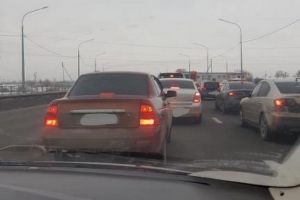 Пензенцев предупредили о пробке возле Бригадирского моста