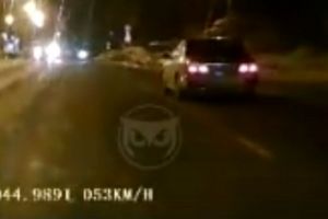 Момент аварии на улице Вишневой в Пензе попал на видео
