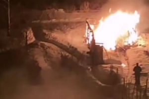 В сети появилось видео с места пожара в пензенской Терновке