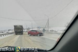 В Пензенской области в массовое ДТП попал междугородний автобус