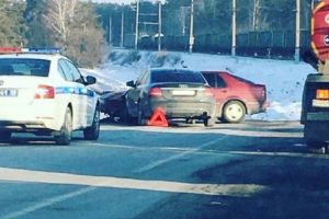 На Ахунском переезде в Пензе Audi «влетела» в бок легковушки