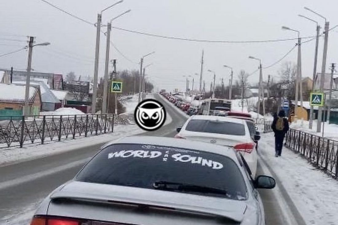 На подъезде к Пензе образовалась гигантская «пробка»