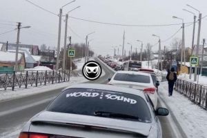 На подъезде к Пензе образовалась гигантская «пробка»