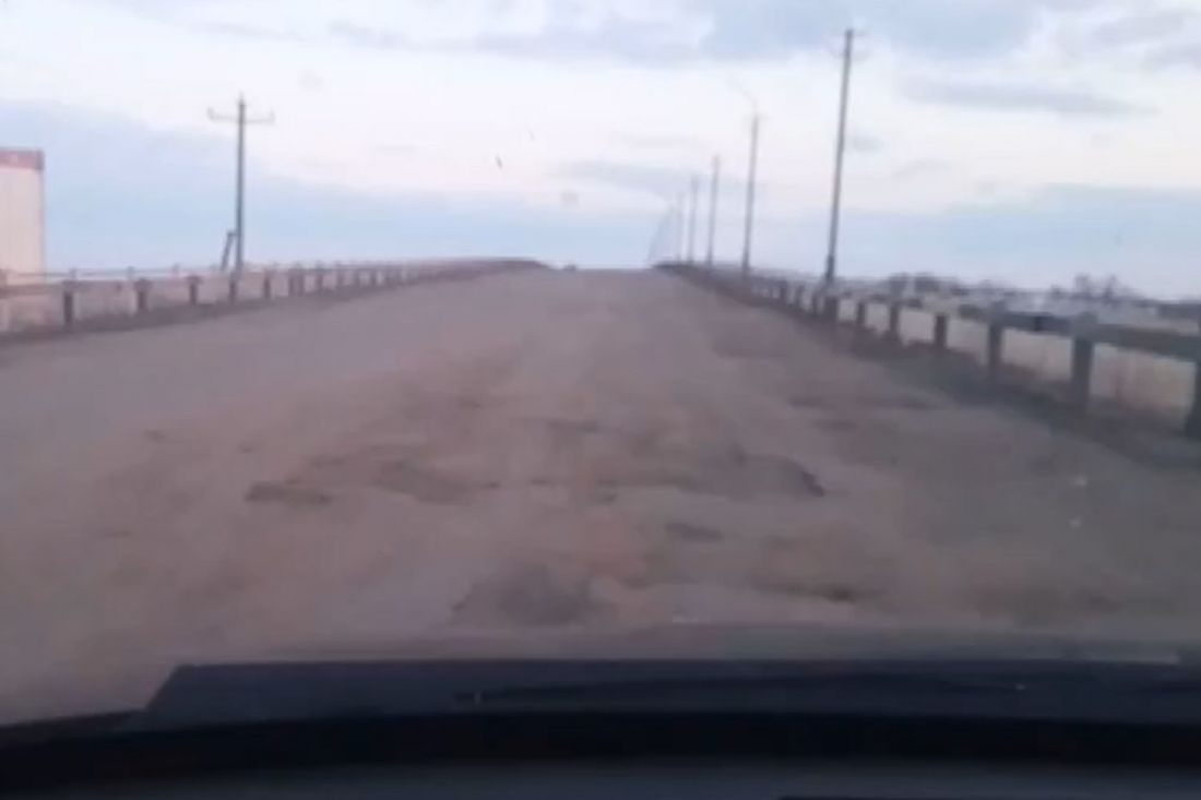 В Пензенской области водитель проехал по «мосту-массажеру». Видео