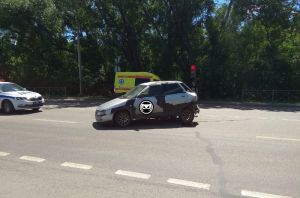 В Пензе два авто после ДТП получили серьезные повреждения