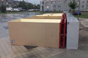 На Юбилейной площади рухнул арт-объект «Пенза»