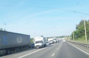 На трассе М-5 под Пензой образовалась пробка из-за ДТП