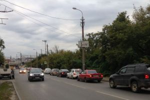 В Пензе перед Бакунинским мостом после его открытия образовались пробки