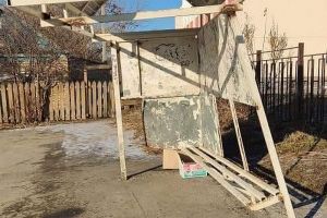 Автобусная остановка в Пензе пугает местных жителей