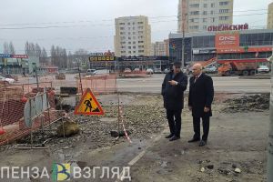 Заместитель мэра Пензы Якунин рассказал о ходе работ на коллекторе около проспекта Строителей