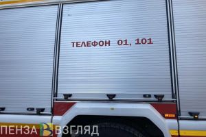 В Кузнецке Пензенской области выгорел гараж