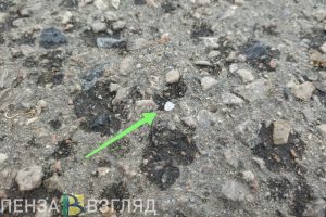 В центре Пензы выпал град