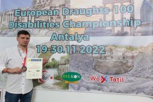 Пензенский шашист выиграл серебряную медаль чемпионата Европы