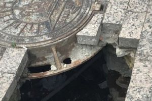 В Пензе провал на Московской не устраняют больше месяца