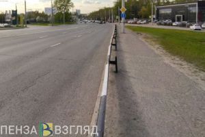 В Пензе мотоциклист врезался в дорожное ограждение