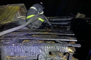 В тушении пожара в Пензенском районе участвовали 5 единиц техники