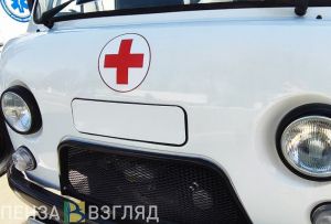 В Кузнецком районе иномарка съехала в кювет и опрокинулась