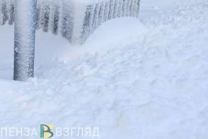 В Никольске пожаловались на заваленную снегом дорогу к школе и детскому саду