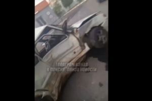 В Пензе у легковушки смяло бок в результате ДТП