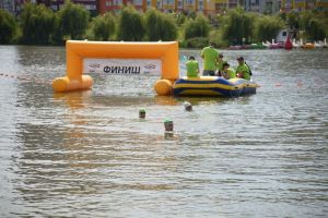 В Пензенском районе проходит первенство России по плаванию на открытой воде