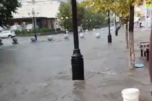 Опубликовано видео потопа на Московской улице в Пензе после воскресного ливня