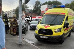 В Пензе произошло ДТП на улице Суворова: на месте ЧП реанимация и МЧС