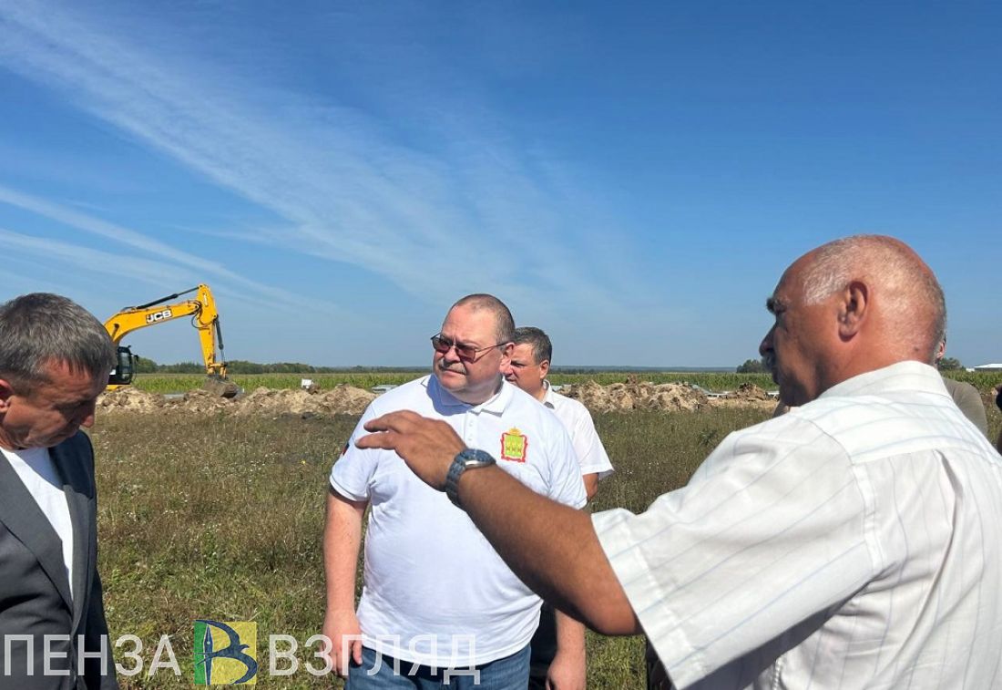 Мельниченко посетил стройплощадку маслоэкстракционного завода в Сердобске