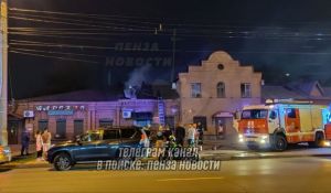 В Пензе сгорело складское помещение с готовой продукцией
