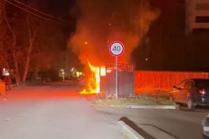 Соцсети: на улице Бакунина в Пензе ночью пылали контейнеры с отходами