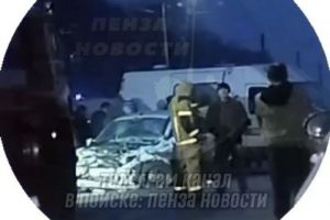 В Пензенской области автомобиль «смяло» после неудачного обгона