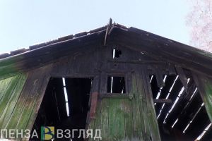 В Кузнецком районе сгорел деревянный дом