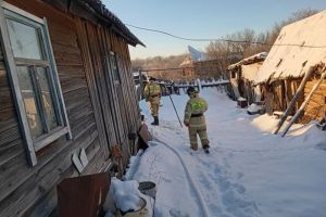 В Городищенском районе загорелся деревянный дом