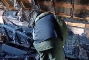 СК показал видео дома в Пензенской области, в котором при пожаре погиб мальчик