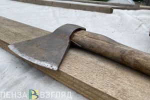 Пенсионер из Наровчатского района напал с топором на товарища