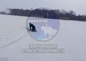 Соцсети: в Пензе в районе Маньчжурии человек провалился под лед