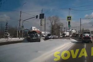 В пензенском районе Шуист на видео попала «авария года»