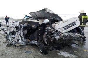 Опубликованы фото с места жесткой аварии на трассе в Пензенской области