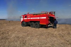 В Пензенской области ликвидировали возгорание сухой травы