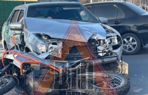 В Ахунах в Пензе мотоциклист угодил в аварию