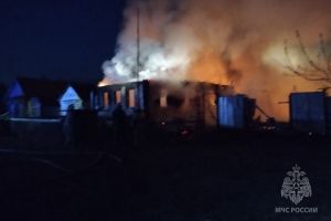 В Городищенском районе произошел крупный пожар