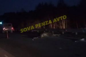 Появилось видео с места смертельной аварии на пензенском участке трассы «Урал»