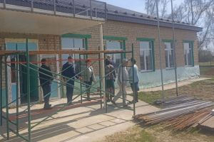 Ремонт в сельской школе Наровчатского района завершили на 65%