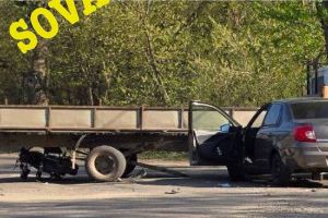 Опубликовано видео с моментом жесткой аварии на Тиражной улице в Пензе