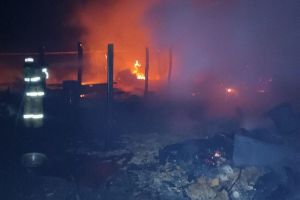 В Чаадаевке сгорели 4 постройки