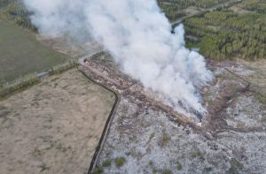 Пожарные потушили свалку в Пензенской области