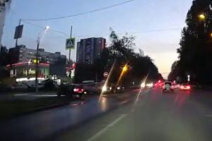 Момент жесткой аварии в пензенском районе Арбеково попал на видео