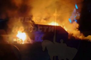 МЧС: в выгоревшем доме в Бессоновке пострадала женщина