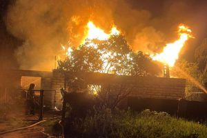 Опубликованы фото с места возгорания жилого дома под Пензой