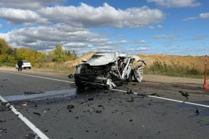 ГАИ опубликовала фото с места смертельного ДТП на пензенском участке трассы М-5