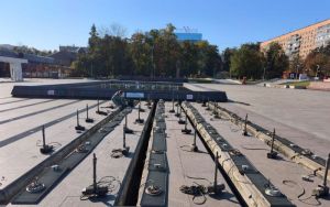 Главный фонтан Пензы начали готовить к зиме